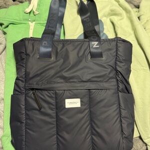 Peloton Navy Puffer Tote
